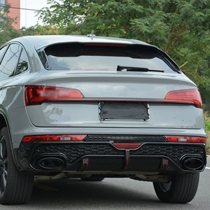 Diffuseur arrière noir brillant pour <span class=keywords><strong>Audi</strong></span> <span class=keywords><strong>Q5</strong></span> SQ5 RSQ5 Sportback, avec embouts d'échappement, pour <span class=keywords><strong>Audi</strong></span> <span class=keywords><strong>Q5</strong></span> SQ5 2018-2022 - Product Image 5