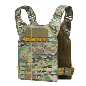 เสื้อกั๊กยุทธวิธีไนลอน 500D แบบถอดเร็ว ทนทาน พร้อมระบบ Molle สำหรับกิจกรรมกลางแจ้งและการล่าสัตว์ - Product Image 2