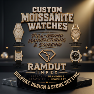 Reloj de Hombre de Lujo con Diseño Único y Personalizado, Esfera de Cuarzo con Incrustaciones de Circonio Verde, Estilo Hip-Hop, con Puntero Grande - Product Image 3