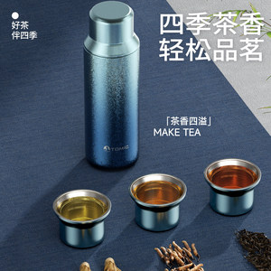 Tasse thermos Tomic 500 ml avec infuseur à thé, bouteille d'eau portable de voyage avec filtre pour infuser le thé - Product Image 1