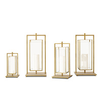 Lanterne porte-bougie en métal durable de haute qualité, lanterne autoportante, décoration d'intérieur, lanternes de jardin