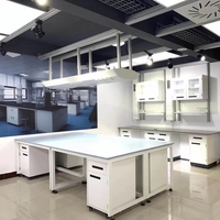 Table de travail de laboratoire dentaire de qualité supérieure avec structure en acier, banc à structure métallique pour hôpital