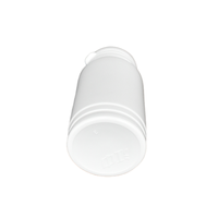 Flacon pharmaceutique HDPE en plastique blanc de 189ml pour comprimé oral solide de pilule de médicament avec capuchon détachable à anneau de traction