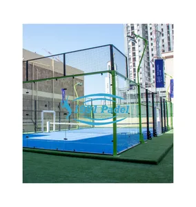 TOP Quality Outdoor Or Indoor Paddle Tennis Court Padel Court In Stock