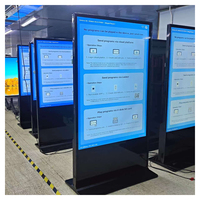 43/50/55/65/75/85/98 pouces intérieur/extérieur 4k écran tactile led/lcd panneau d'affichage android totem publicité kiosque de signalisation numérique