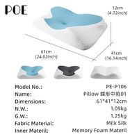 Bantal Tidur Kontur Memory Foam untuk Tidur Menyamping, Telentang, dan Tengkurap, Ergonomis, Dapat Disesuaikan, Penyangga Leher Profesional