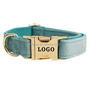 Benutzer definierte Hunde geschirr Leine Set Soft Velvet No Pull Haustier halsband für Walk - Product Image 6