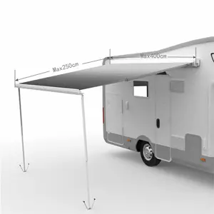 Awnlux Outdoor caravana acessórios elétrico rv caminhão campista motorhome cassete completo toldo sol sombra dossel tenda com led