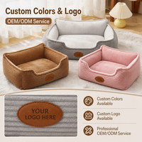 Lit-cave amovible et chaud pour animaux de compagnie, en flanelle douce, pour chien et chat, lavable en machine, pour usage intérieur et extérieur