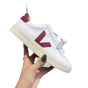 Classic V-Shaped White Mesh Upper Running Sports Casual <b>Shoes</b> Men Women Breathable Lace-Up <b>Soft</b> Sole Versatile Fashion Trend - Product Image 1