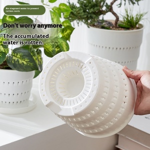 Home & vườn đường kính lớn 25cm bốn mùa xốp Chậu hoa thoáng khí cho hộ gia đình cây xanh ban công kiểm soát gốc - Product Image 2