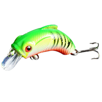 Vente en gros d'usine, leurre de pêche artificiel rigide 5,5 cm/9 g, leurre de pêche en plastique pour eaux peu profondes, leurres de pêche sur rochers, bionique