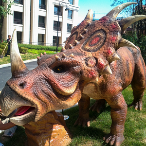 Estatua de Dinosaurio Animatrónico de Silicona Suave, Dinosaurios Animatrónicos con Certificación CE y RoHS para Parques Infantiles Interiores/Exteriores - Product Image 1