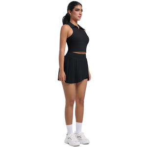 Nouvel Arrivage Ensemble de Sport pour Femme pour l'Extérieur, le Jogging, le Fitness et le Tennis, avec Jupe de Yoga Taille Haute, Tenue d'Entraînement Athlétique - Product Image 4