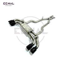 Système d'échappement en acier inoxydable poli Ecnal Valvetronic Racing pour BMW M850i G14 G15 G16 V8 4.4T