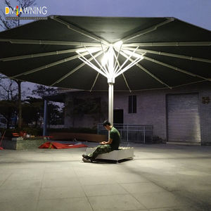 <span class=keywords><strong>Parasol</strong></span> de jardin extérieur de grande taille avec lumière, en aluminium, design moderne - Product Image 1