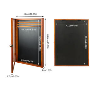 Vitrine de médaille en bois pour présenter des médailles sportives et des récompenses de réussite cadre d'affichage de cintre de médaille de montage mural - Product Image 4