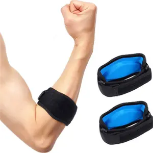 带凝胶压缩垫的可调节前臂支撑带，用于滑囊炎的肘带，高尔夫球手肌腱炎，有效缓解疼痛