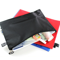 Classeur Oxford A4 avec sac à documents en feutre à fermeture éclair et pochettes à plastifier porte-documents d'affaires porte-dossiers de promotion