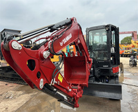 Obral 5 Ton ekskavator buatan Jepang murah Yanmar VIO55 dengan jam kerja rendah waktu kerja yang digunakan yanvio 55