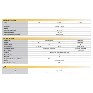 Module de bus de terrain à entrée numérique 8 canaux PNP pour protocoles EtherNet/IP Profinet, modèle industriel IP20 E-0016N - Product Image 6