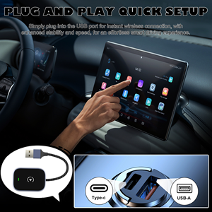 Adaptador Inalámbrico CarPlay Android Auto Sin Interrupciones, Mini Convertidor, Conexión USB, Navegación Inteligente para Auto, Portátil 1 - Product Image 3