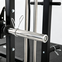 Machine de musculation compacte Smith avec cage de musculation et croisement de câbles, équipement d'entraînement de force peu encombrant pour la remise en forme à domicile