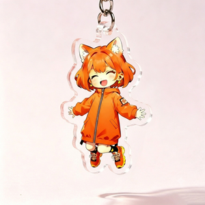 Chinese Factory Custom Cartoon Acrylic UV Printing Waterproof Key Chain Bag Hanging Decoration Custom Logo Promotional - Product Image 2
