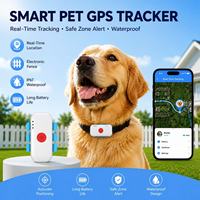 Collar GPS Inteligente y Portátil para Mascotas con Rastreo en Tiempo Real a Prueba de Agua IP67 4G para PC/Android