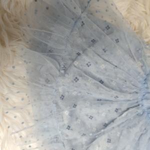Nouvelle Robe de Princesse en Tulle Bleu Style Occidental <span class=keywords><strong>pour</strong></span> Poupée Bébé de 22 Pouces/55 cm - Product Image 4