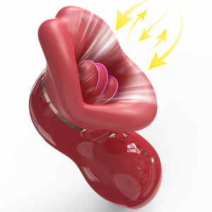 QIYI 3-in-1 Zungenvibrator Mundleck-<span class=keywords><strong>Vibrator</strong></span> Saugstimulator Erwachsenen-Sexspielzeug für Frauen Weiblicher <span class=keywords><strong>Vibrator</strong></span> Sexspielzeug-Box für Frauen - Product Image 1