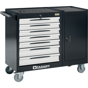 Fasano <b>Tools</b> 7 <b>Drawer</b> Rolling <b>Tool</b> Cabinet With Lock And Door For Auto Repair - Product Image 1