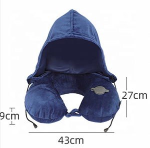 JYM Vente à Chaud <span class=keywords><strong>Oreiller</strong></span> <span class=keywords><strong>de</strong></span> Cou Portable Gonflable en Forme <span class=keywords><strong>de</strong></span> U Refroidissement Écologique pour Voiture d'Extérieur Avion Longue Distance - Product Image 3