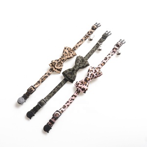 Collier pour animaux de compagnie à imprimé léopard avec clochette, doux et réglable pour chats, chatons, petits animaux, pour la promenade quotidienne, les sorties, les fêtes, les séances <span class=keywords><strong>photo</strong></span>, usage quotidien - Product Image 4