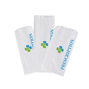 Biểu Tượng Tùy Chỉnh In Trắng Kraft Túi Giấy Có Thể Tái Chế Thân Thiện Với Môi Y Học Giấy Bao Bì Dược Túi Cho Bệnh Viện - Product Image 2