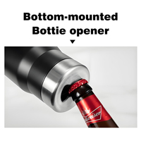 Refroidisseur de canettes de bière de 14 oz pour cola et jus, gobelets isolés blancs 4 en 1 avec couvercles pour cadeau, gobelet à thé sous vide de 400 ml avec ouvre-bouteille