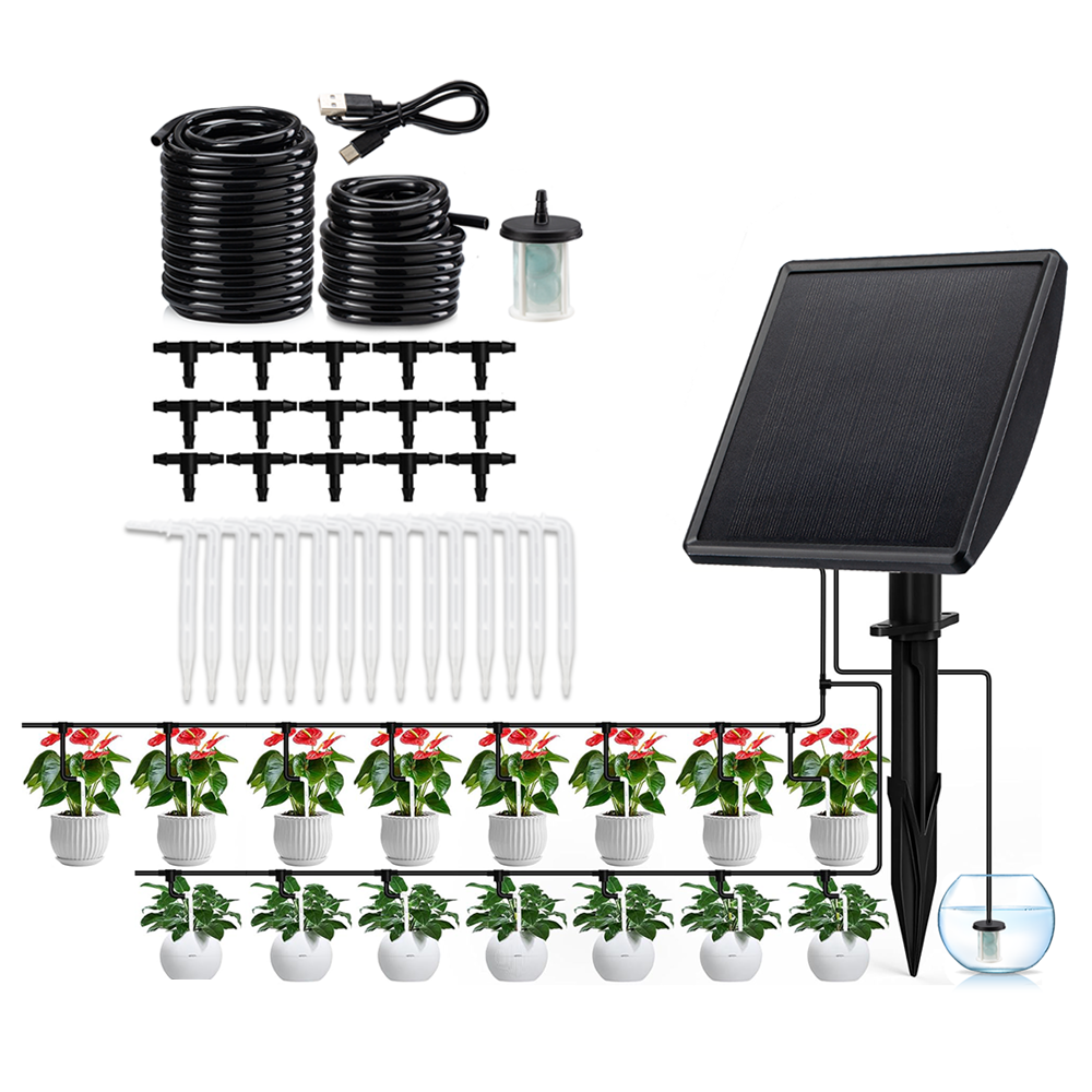 Water 15 pots  black panel