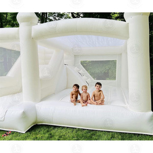 Buttafuori gonfiabili per matrimoni per bambini commerciali moonbouncer castello gonfiabile bianco che salta l'aria casa di rimbalzo bianca per paty - Product Image 4