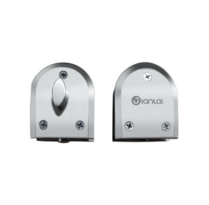 Serrure de porte en verre 304 bouton en acier inoxydable porte coulissante <span class=keywords><strong>loquet</strong></span> de <span class=keywords><strong>sol</strong></span> boulon unique sans clé adapté pour 10mm-12mm d'épaisseur - Product Image 3