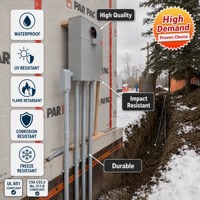 Corps de conduit en PVC de type LB homologué ETL, de 1/2 po à 3 po, sans métal, rigide, en PVC SCH40, corps de sortie électrique en PVC, raccords d'accès aux conduites