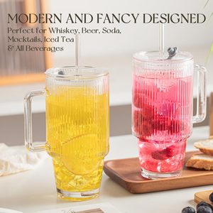 Gobelets en verre borosilicate de 24 oz pour bière, portables, pour café glacé, étanches, sans BPA, compatibles lave-vaisselle, vente en gros - Product Image 3