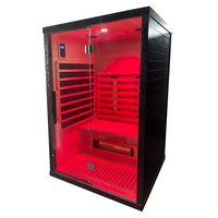 Sauna de Infrarrojos para 2 Personas, Lista para Enviar, con Certificación CE, Terapia de Luz Roja, para Todo el Cuerpo, para el Hogar