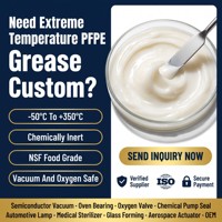 Gemuk Perfluoropolyether (PFPE) Kelas Makanan, Tahan Suhu Tinggi 350C, Pelumas Inert Kimia untuk Pompa Vakum, Bantalan Oven