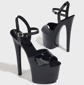 Zapatos de Plataforma con Tacón de Aguja Negros de Verano 2025 para Discoteca, Sandalias de Diseño Nuevas y Sexys para Mujer - Product Image 5