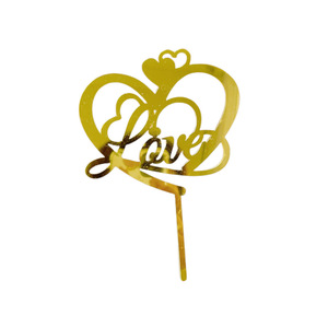 ท็อปเปอร์เค้กอะคริลิค รูปมงกุฎ น้ำผึ้งและรสหวาน สำหรับตกแต่งเค้กวันเกิดเจ้าหญิง ปาร์ตี้วันเกิด - Product Image 4