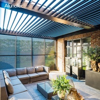 Fournisseur de gazebo de balcon chinois, également appelé pergola, toit à lames en aluminium pour balcon de maison