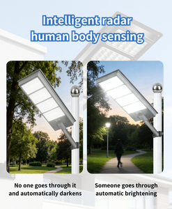 2500Lm LEDソーラー街路灯 屋外用ポール付き 盗難防止機能付き 防水ランプ 道路・高速道路工事プロジェクト向け - Product Image 4