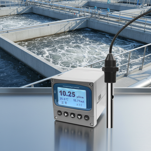 Medidor de conductividad industrial en línea RS485 Modbus EC Sensor Analizador de calidad del agua para monitoreo de aguas residuales y agua potable - Product Image 1