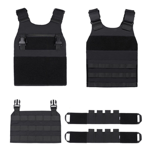 Gilet tactique léger camouflage jungle, respirant, à libération rapide, pour la chasse et l'entraînement en extérieur, porte-plaques - Product Image 4