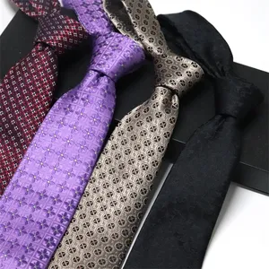Spring Hot Sale Delivery within Seven Days Blue Silk Neck Ties 100 Silk Woven Jacquard Ties for Men Formal